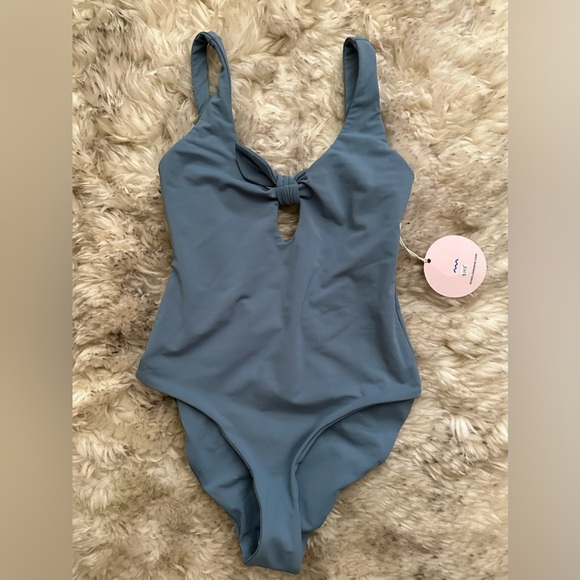 NWT Rose Lion Dusty Blue one piece - Picture 1 of 4
